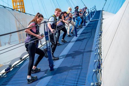 Up at The O2 daylight climb
