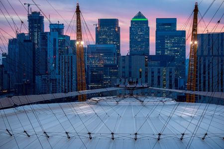 Up at The O2 twilight climb