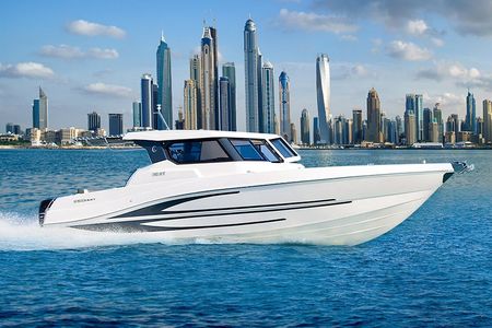 Dubai private boat trip on boat Thunder