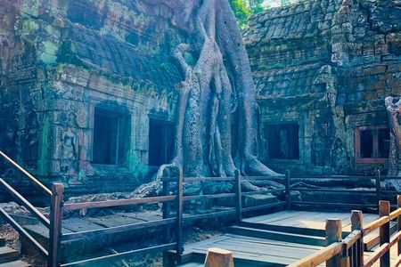 Siem Reap 4-hour private car charter to Angkor Wat, Bayon and Ta phrom