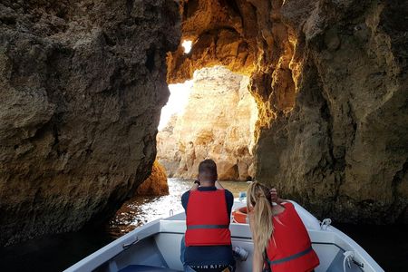 Ponta da Piedade grottos small-group boat tour