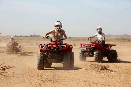 Agafay desert private sunset quad bike tour from Marrakech