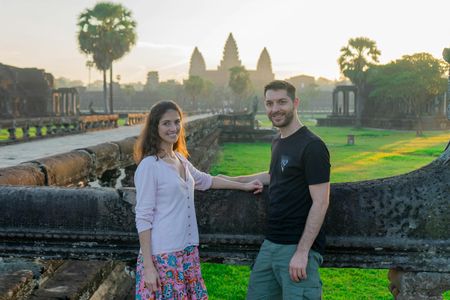 Discover Angkor sunrise by Vespa