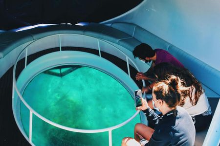 2-hour glass-bottom boat tour with snorkeling in Vila Franca do Campo