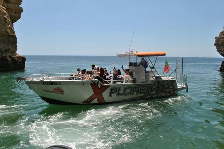 Caves in the Algarve and Dolphin-Watching Boat Tour from Albufeira
