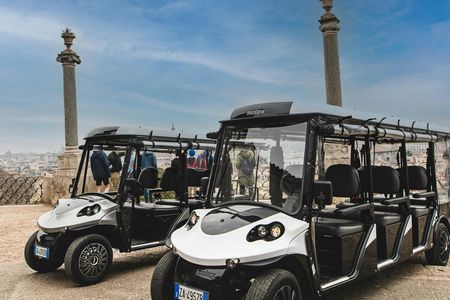 Rome city highlights guided tour by golf cart