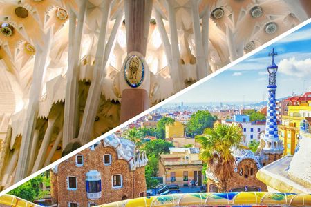 Park Güell and Sagrada Familia tickets with tower access and transfer
