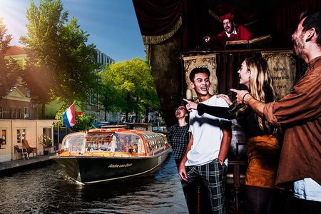 Amsterdam Dungeon entrance ticket and one-hour canal cruise