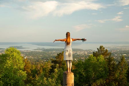 Admire scenic views of Oslo fjord during a walking tour