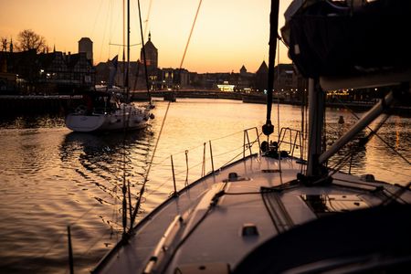 Gdańsk Sunset Yacht Cruise with Welcome Drink