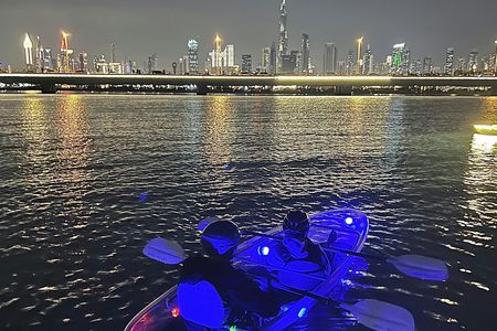 Night kayaking experience in Dubai