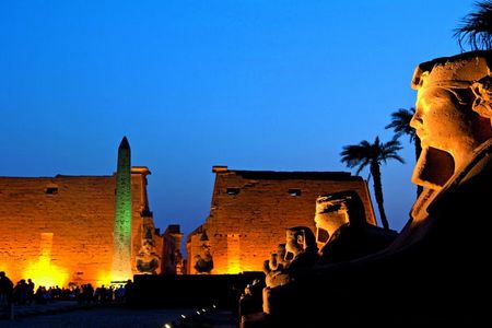 River Cruises Collection: Sound and light show at Karnak Temple