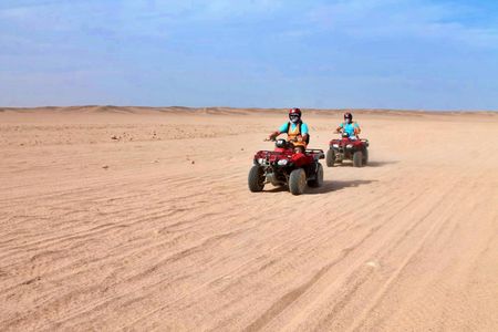 Quad bike ride in Hurghada desert with Bedouin tea tasting