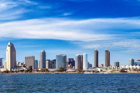 Private walking tour of downtown San Diego with USS Midway