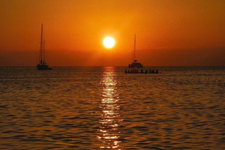 Sunset catamaran cruise in Dénia