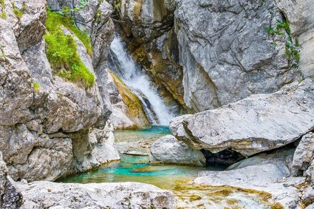 Kids canyoning tour in the Rosengarten Canyon in Imst