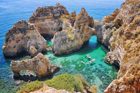 Guided boat tours to the grottos of Ponta da Piedade in Lagos