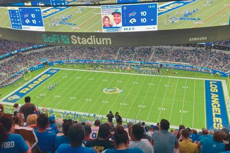 Los Angeles Rams football game ticket at SoFi Stadium