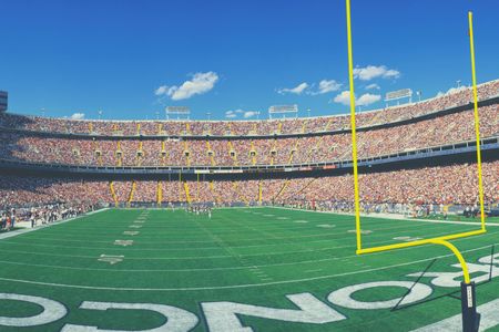 Denver Broncos football game ticket at Mile High Stadium