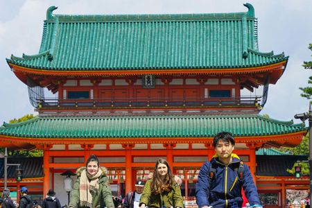 Kyoto historical cycling tour with the Golden Pavilion