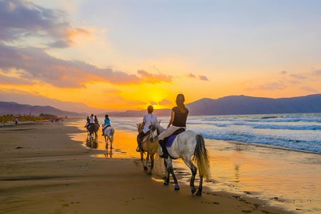 Bali beach horse riding and Tibumana waterfall tour