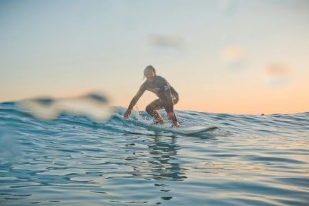 Surfing class in Fuerteventura's South white beaches