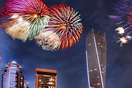 New Year 2024 fireworks cruise in Dubai
