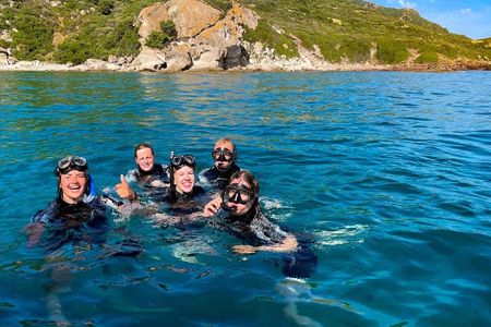 Snorkelling off the coast of Bosa