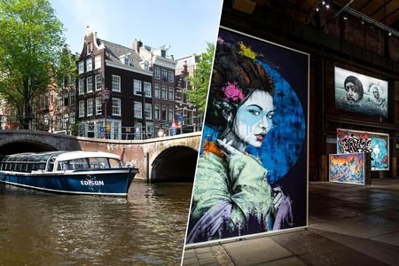 Amsterdam city canal cruise and STRAAT Museum entry ticket