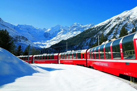Full-Day St. Moritz and Bernina Express Scenic Tour from Como