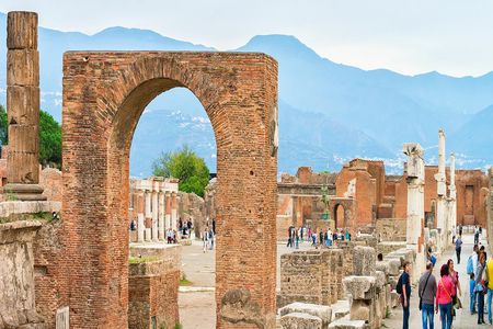 Pompeii and Herculaneum shared tour from Naples
