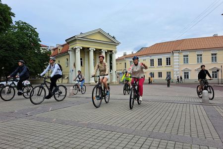 Vilnius bike tour showcasing the city's highlights