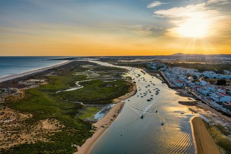Marriage Proposal Sunset Tour in Catamaran on Ria Formosa