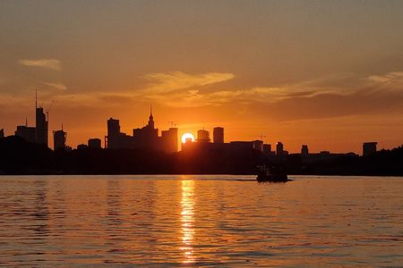 Vistula River Sunset Cruise with Welcome Drink
