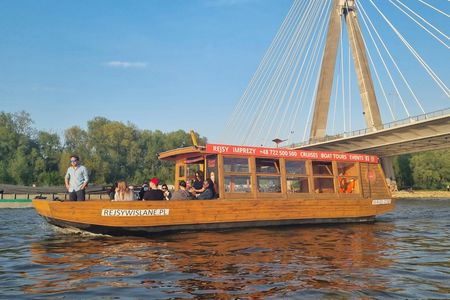 Wooden Vessel Cruise Along the Vistula River in Warsaw