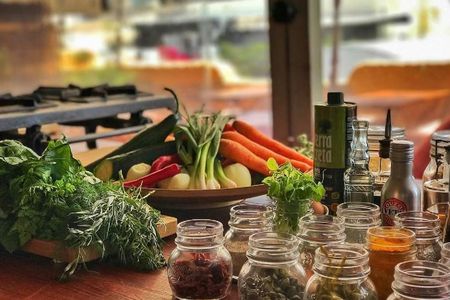 Private Cooking Class with Wine Tasting Tour in Santorini