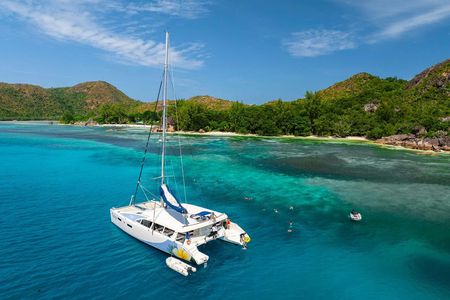St. Pierre and Curieuse two-island cruise on Oplezir catamaran