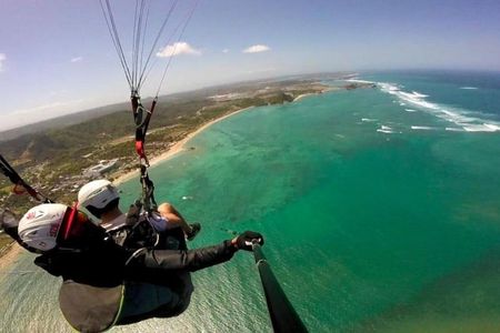 Tandem Paragliding with Pilot and Beach Tour in Lombok
