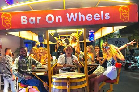 Malia party bike tour