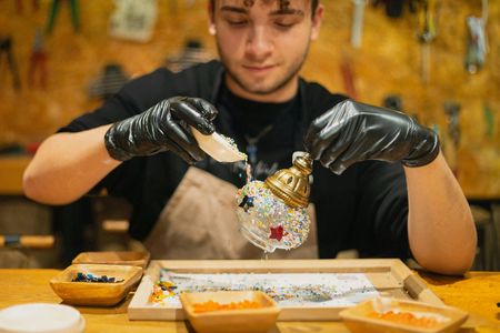 Turkish Mosaic Lamp Workshop in Istanbul