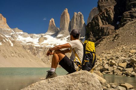 Torres del Paine towers guided hike
