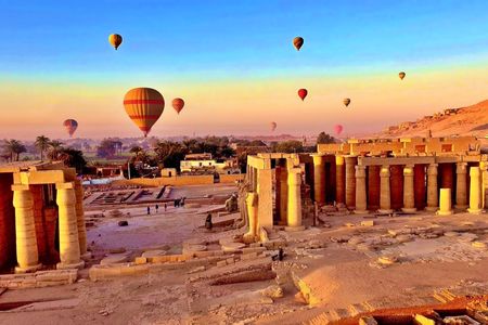 Premium Luxor Guided Tour from Hurghada and Hot Air Balloon Experience