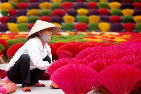 Quang Phu Cau Incense Village and Ninh Binh Tour with Lunch