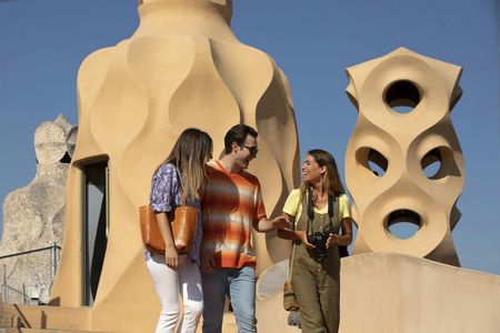 Guided morning private tour of La Pedrera in Barcelona with Casa Batllo ticket