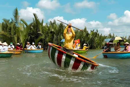 Monkey and Marble Mountains, Coconut Basket Boat and Hoi An City Tour