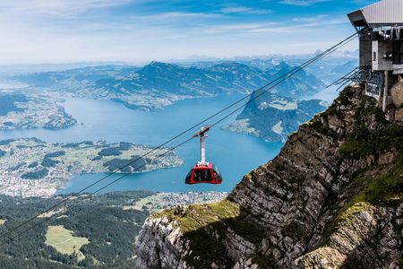Pilatus half-day golden round trip from Lucerne in summer