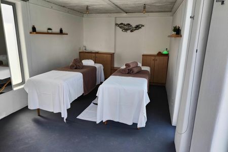 Couples’ Massage with Wine, Fruits & Day Access to Outdoor Pool