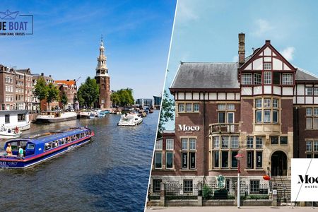 Amsterdam City Canal Cruise and Moco Museum Entrance Ticket