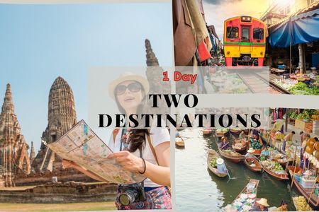 Damnoen Saduak Floating Market and Ayutthaya Tour from Bangkok