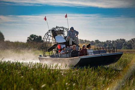 Scenic thirty minute Central Florida Everglades airboat tour with park admission